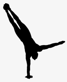 One Arm Handstand Silhouette, HD Png Download, Free Download