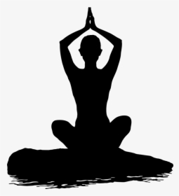 Transparent Meditation Silhouette Png - Yoga Day Banner Flex, Png Download, Free Download