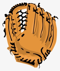Clip Art Baseball Glove Silhouette - Glove Baseball Clipart, HD Png Download, Free Download