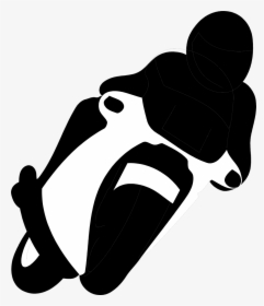 Illustration Of A Silhouette - Racing Motorcycle Silhouette Png, Transparent Png, Free Download