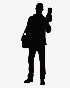 Photographer Silhouette - Silhouette, HD Png Download, Free Download