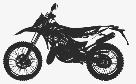 Motorbike Enduro Silhouette - Aprilia Rx 125, HD Png Download, Free Download