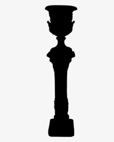 Pedestal Silhouette - Silhouette, HD Png Download, Free Download