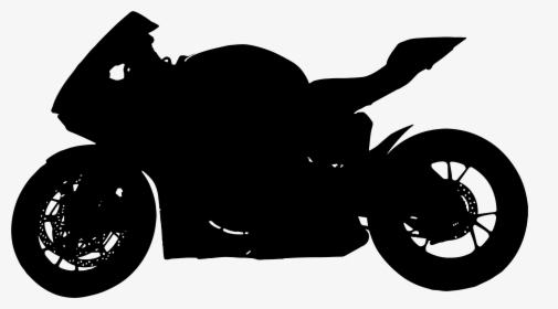 Red Motorcycle Silhouette - Zx 10r Silhouette, HD Png Download, Free Download