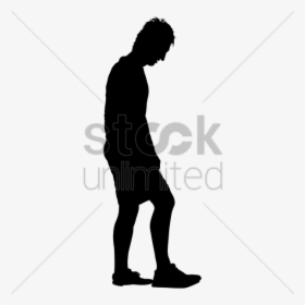 Man Standing Silhouette Clipart , Png Download - Silhouette Of A Person Standing, Transparent Png, Free Download
