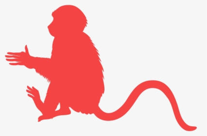 Blue Monkey Silhouette Png, Transparent Png, Free Download