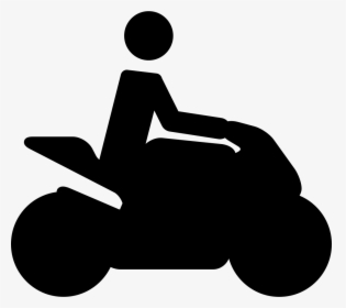 Motorcycle Traveller Silhouette - Motocicleta Silueta Png, Transparent Png, Free Download