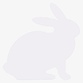 #stencil #silhouette #white #bunny #rabbit #drawover - Rabbit, HD Png Download, Free Download