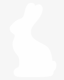 Chocolate Bunny Silhouette By Paperlightbox - Bunny White Silhouette Png, Transparent Png, Free Download
