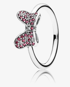 Disney, Mickey Silhouette Ring, Clear Cz 190957cz - Pandora Disney Minnie Bow Ring, HD Png Download, Free Download