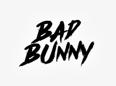 Silhouette Of Bad Bunny , Png Download - Calligraphy, Transparent Png, Free Download