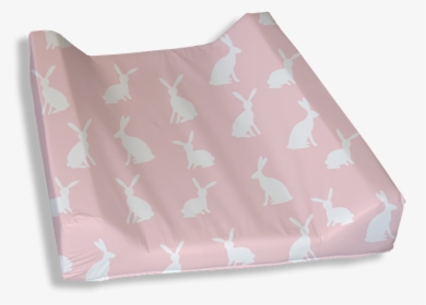 Bunny Silhouette Pink Change Mat Cover - Flamingo, HD Png Download, Free Download