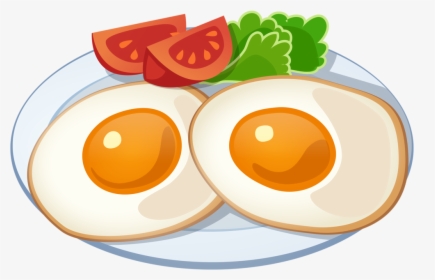 Fries Clipart Egg Breakfast - Eggs For Breakfast Clipart, HD Png Download, Free Download