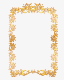 Frame, Ornate, Gold, Vintage, Portrait, Picture, Empty - Gold Vintage Frame Border Png, Transparent Png, Free Download