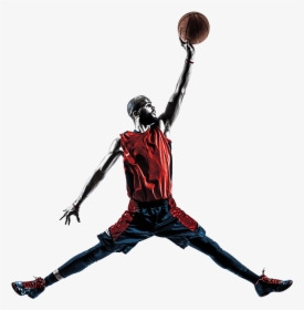 Drawing Sport Boys Basketball - Basketball Player Jumping To Dunk, HD Png Download, Free Download