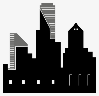 Building,city,metropolis - Silhouette Cityscape Clip Art, HD Png Download, Free Download