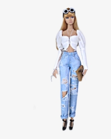 #barbie #doll #toy #fashion #purse #clutch #shoes #jeans, HD Png Download, Free Download