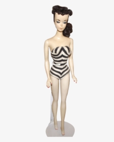 `vintage Repro American Girl Brunette Barbie Doll With - Maillot, HD Png Download, Free Download