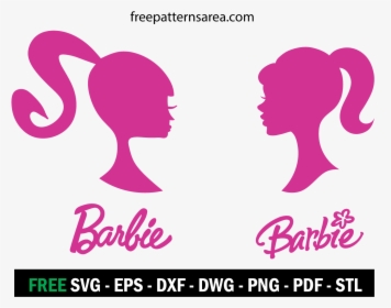 Barbie Logo Vector - Silueta Barbie Vector, HD Png Download, Free Download