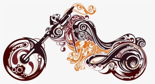 Tattoo Abstract Art Motorcycle Free Download Image - Motorbike Tattoo Design, HD Png Download, Free Download