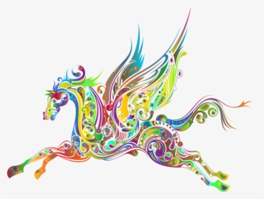 Png Library Stock Flying Horses Pegasus Art Free Commercial - Flying Horse Transparent Background, Png Download, Free Download