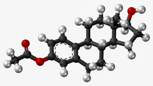 Estradiol Acetate Molecule Ball - Estrogen 3d Model, HD Png Download, Free Download