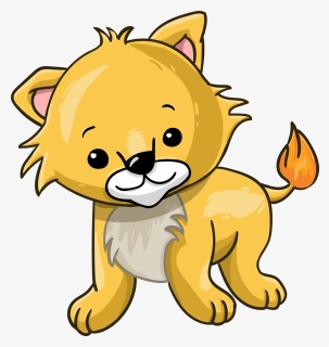 Leo, Young Lion, Cat, Predator, Cute, Cool, Stylized - Lion Cub Clipart Transparent, HD Png Download, Free Download