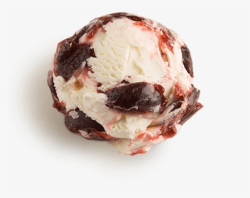 Cherry Vanilla Ice Cream Scooped - Gelato, HD Png Download, Free Download