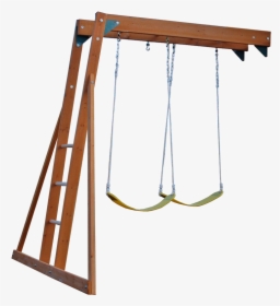 Monkey Bar With Two Swings - Swing, HD Png Download, Free Download