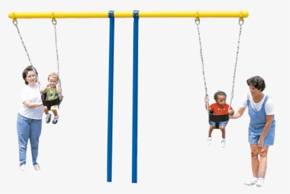 Kids Playing Swing Png, Transparent Png, Free Download