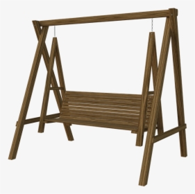 Swing, Wooden, Yard, Relax, Chair, Bench, Chains - Swing, HD Png Download, Free Download