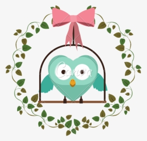Border Of Creepers With Owl In Swing - Princess Training, HD Png Download, Free Download