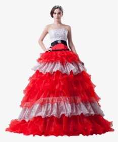 2018 New Design Strapless Ball Gown Prom Dress Cake - Gown, HD Png Download, Free Download