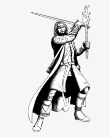 Lord Of The Rings Aragorn Coloring Page, Printable - Aragorn Lineart, HD Png Download, Free Download