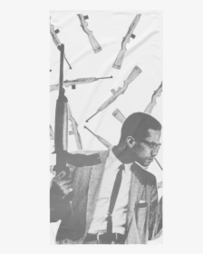 Malcolm X With Gun, HD Png Download, Free Download