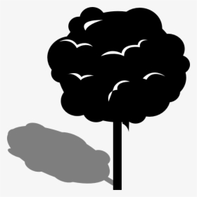 Sg Clip Art At - Tree With Shadow Clipart, HD Png Download, Free Download