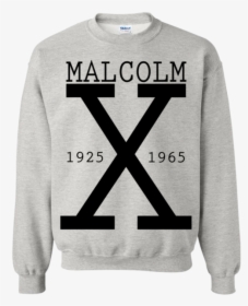 Malcolm X Printed Crewneck Pullover Sweatshirt 8 Oz - Sweater, HD Png Download, Free Download