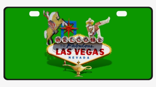 Las Vegas Welcome Sign License Plate - Pool, HD Png Download, Free Download