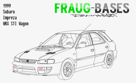 Subaru Drawing Sti - Subaru, HD Png Download, Free Download