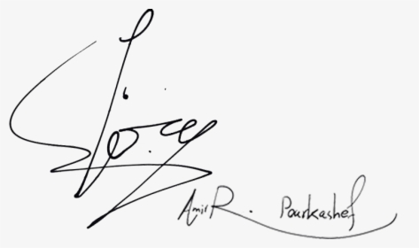 Pourkashef"s Signature And Handwriting - Signature Style From R, HD Png Download, Free Download