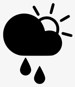 Day Sprinkle Cloud Rain Sun - Sun And Wind Icon, HD Png Download, Free Download