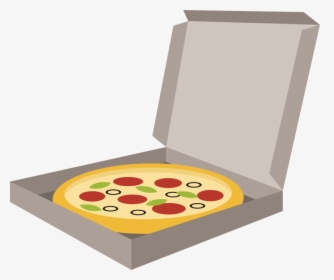 Food,pizza,public Domain - Pizza In Box Clipart, HD Png Download, Free Download
