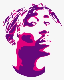 Pac Stencil Two - 2 Color Vector Art, HD Png Download, Free Download