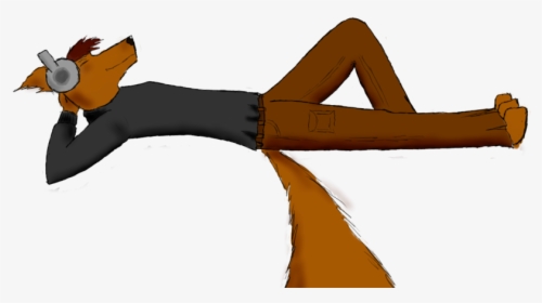 Listening To Music By Whitythefox On Clipart Library - Cartoon, HD Png Download, Free Download