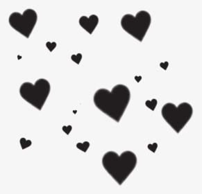 #heart #black #blackandwhite #blackheart #frame #hearts - Heart, HD Png Download, Free Download