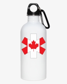 Star Of Life Canada 20 Oz Stainless Steel Water Bottle - Water Bottle, HD Png Download, Free Download
