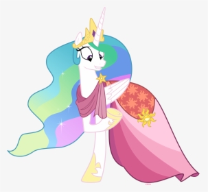 Princess Celestia In Gala Dress By Xebck-d8tl1kx - Princess Celestia Dress, HD Png Download, Free Download