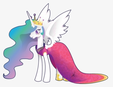 Awesome Celestia Pics - Mlp Celestia In A Dress, HD Png Download, Free Download