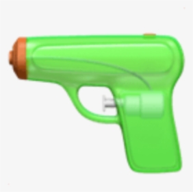 #gun #watergun #emoji #iphone #guns #green - Water Gun Emoji Png, Transparent Png, Free Download