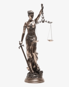 Bronze Lady Justice Statue - Lady Justice Statue, HD Png Download, Free Download